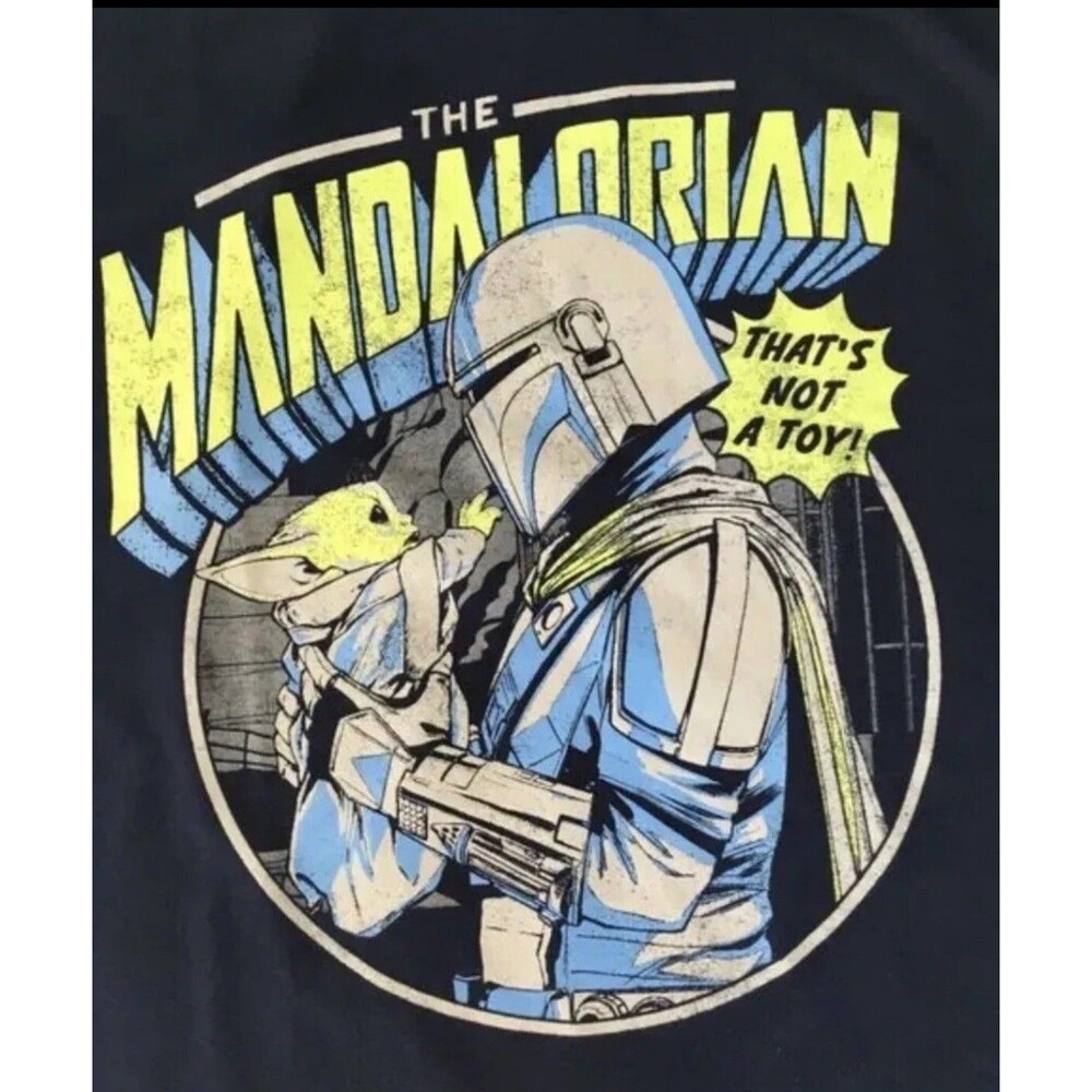 Mad Engine Star Wars The Mandalorian T-shirt Baby Yoda Grogu That’s Not A Toy